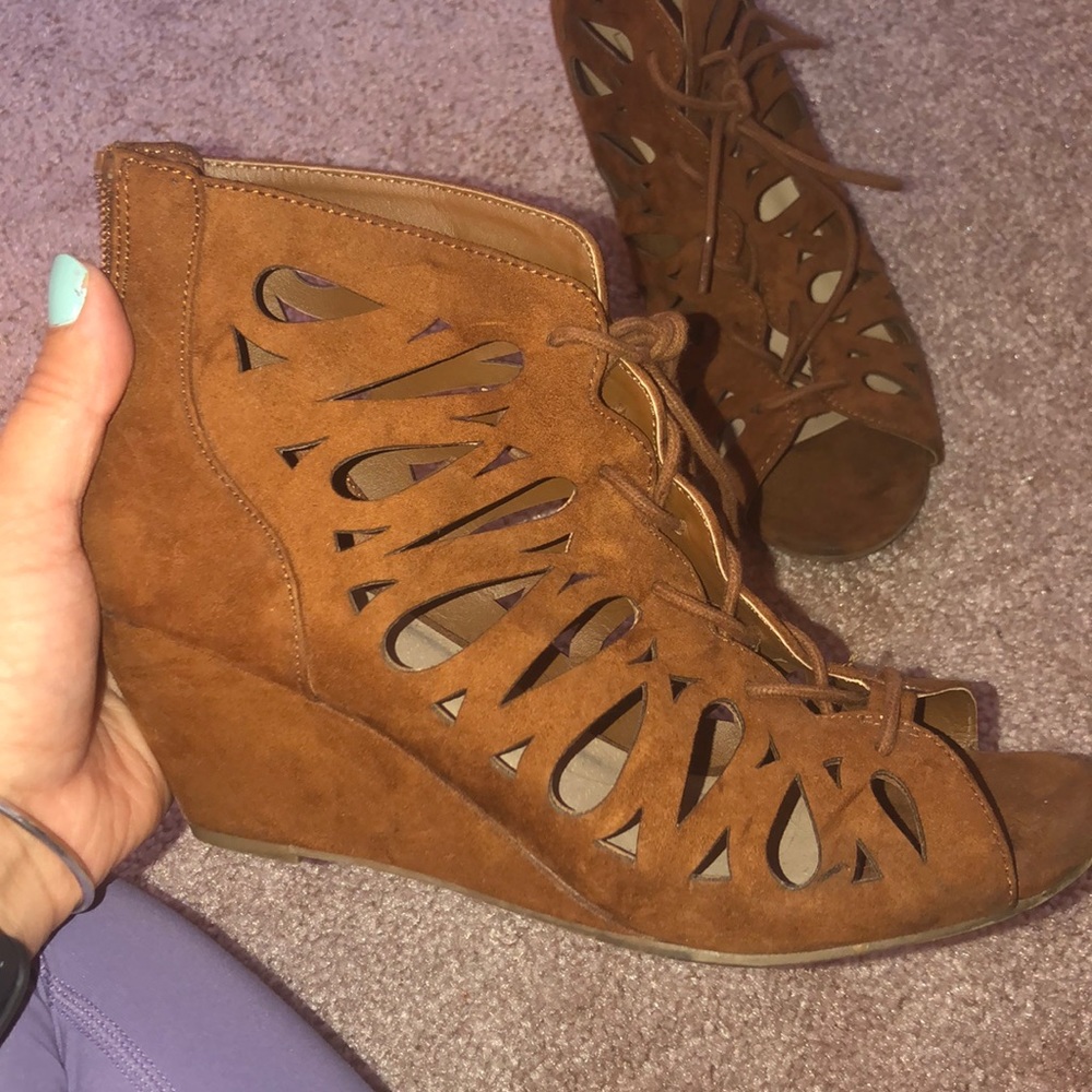 Suede heels